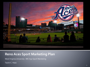 Reno Aces Sport Marketing Plan
