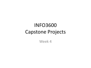 COMP3615,5615 and INFO3600 Capstone Projects
