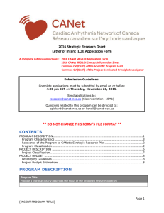 CANet 2016 SRG Letter of Intent Application Form