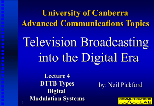 Digital Television Talk Lecture 4