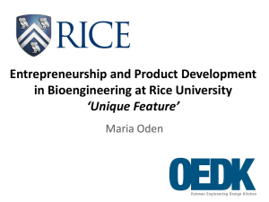 Entrepreneurship and Product Development in