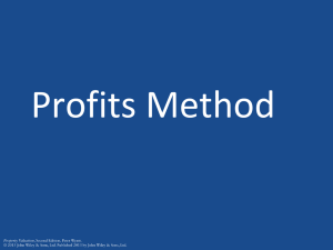 Chapter 7 Profits Method
