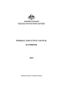 Federal Executive Council Handbook 2015