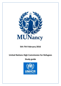 UNHCR Study Guide