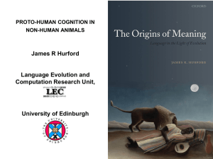 Proto-human cognition in non-human animals