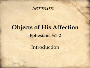 151025 Objects of Affection, Ephesians 5, 1