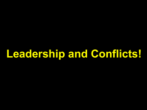 Conflict and Leadership 31st Oct 13-HFM