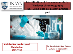 4. identification of amino acids by tlc using silica gel plates practical