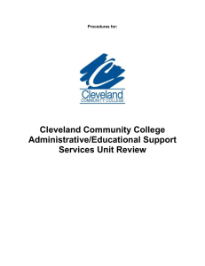 Administrative Unit Review - Cleveland Community College