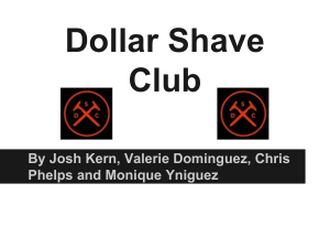 Dollar Shave Club PowerPoint