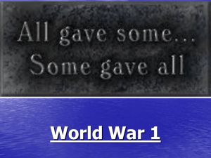 World War I—