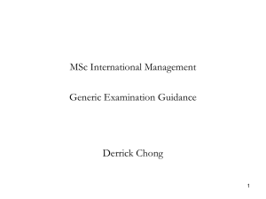 MN206 Marketing Management Examination 2006