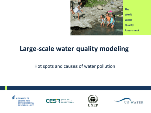 Large-scale water quality modeling (Jeanette Volker)