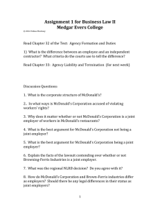 Assignment 1 for Business Law II Medgar Evers College