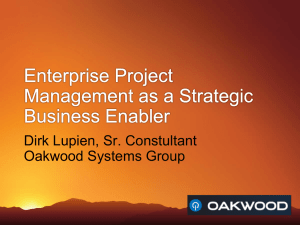 Enterprise Project Management as a Strategic Business