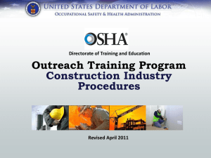 OSHA Directorate of Training and Education