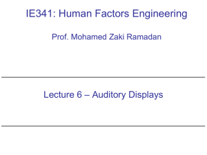 IE341: Human Factors Engineering Prof. Mohamed Zaki Ramadan