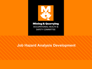 JHA Awareness - Mining & Quarrying Occupational Health & Safety