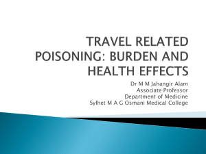 travel related poisoning