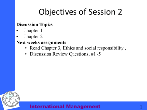 Objectives of Session 2