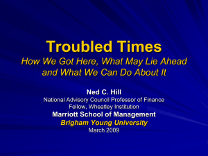 Troubled Times - Personal Finance