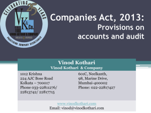 Nov 2013 16th Nov'13 : Lecture Meeting on Companies Act, 2013