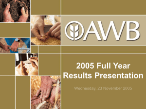 AWB Limited - 2005 Full Year Results Presentation