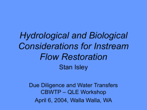 Acquisition of Instream Flow Water Rights, 11/14/02 AWRA