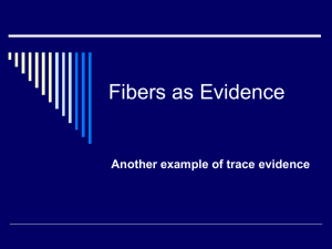 Fibers as Evidence