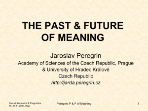 The Past & Future of Meaning