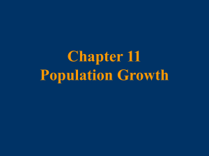 Chapter 11 Population Growth Modeling Geometric Growth
