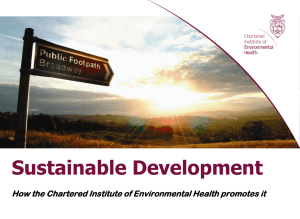 Sustainable Development How the Chartered Institute