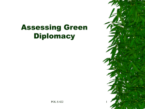 Assessing Green Diplomacy