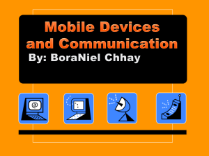 Mobile Devices and Communication By