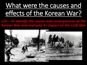 What were the causes and results of the Korean War?