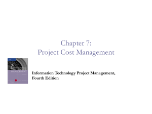 Project cost management