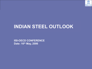 INDIAN STEEL OUTLOOK