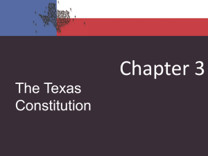 Role of a State Constitution