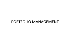 PORTFOLIO MANAGEMENT