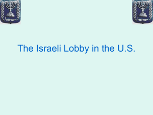 The Israeli Lobby in the US