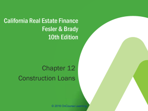 California Real Estate Finance, 10e - PowerPoint