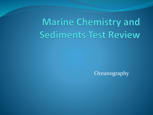 Marine Chemistry and Sediments