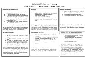 Topic Web Summer 2 - Mesne Lea Primary School