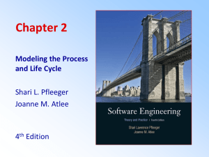 Chapter 2: Modeling the Process and Life Cycle