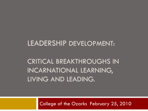 Leadership Development (FCTY) - Council for Christian Colleges