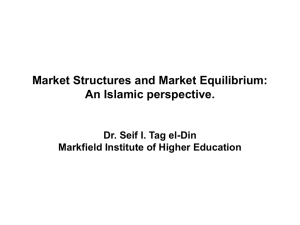 Market Structures and Market Equilibrium