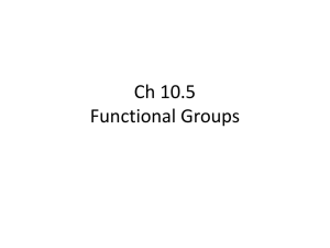 Lecture 9 Functional Groups