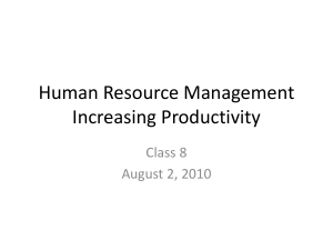 Class 8 PowerPoint Human Resource Management