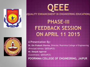 QEEE - Poornima Group of Colleges in Jaipur