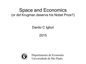 Space and Economics - Universidade de São Paulo